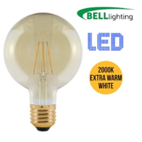BELL Vintage Filament Style 4W LED Screw In Large Globe Bulb (ES/E27)