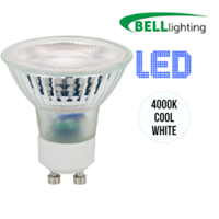 BELL Halo Glass 6W LED GU10 Bulb Cool White