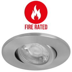 BELL Firestay Fire Rated Gimbal Downlight Satin Nickel