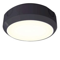 Ansell Delta 8W LED Circular Black Fitting - CCT