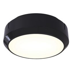 Ansell Delta14W LED Round Black Fitting with Photocell