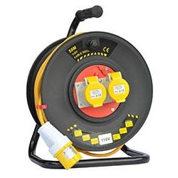 50mt 110V Heavy Duty Cable Reel - 2x 16A