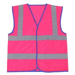 Junior High-Vis Vest Pink (10-12yrs)
