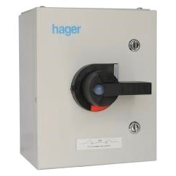 HAGER 32A TP+N STEEL SWITCH ISOLATOR