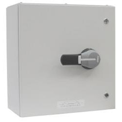 Hager 100A 3 Pole + Neutral Fused Steel Combination Switch
