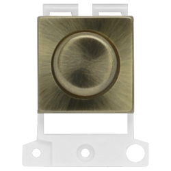 Click MiniGrid Antique Brass Dimmer Mounting Module