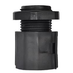 PVC 16mm PVC Male Flexible Conduit Gland Black (per 1)