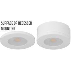 Robus COMMODORE  2.5W LED Surface/Recessed Cabinet Light White (Warm White)