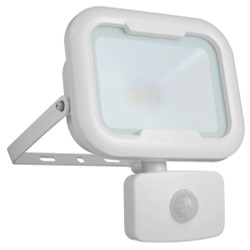 --DISCONTINUED-- Robus REMY 10W LED Floodlight with Motion Sensor PIR White
