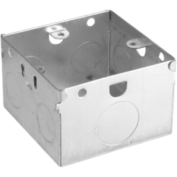 1 Gang Deep Flush Steel Mounting Box (47mm)