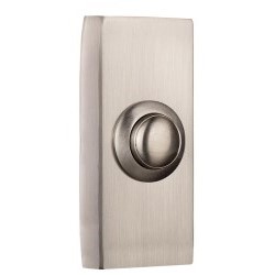 Byron 2204BN Brushed Nickel Doorbell Push - Wired