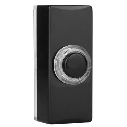 Byron 7720 Universal Black Doorbell Push (Illuminated)