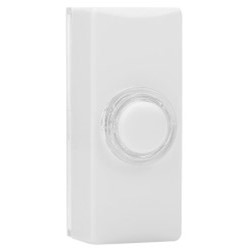 Byron 7730 Universal White Doorbell Push (Illuminated)