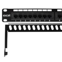 Excel 24 Port CAT6 Patch Panel with Management Tray