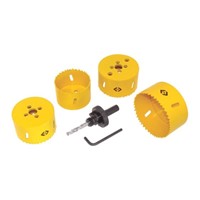 CK Tools 6 Piece Hole Saw Kit - Common Downlight Sizes