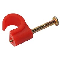 7-8mm Red Cable Clips (per 100)