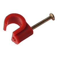 9-11 Red Cable Clips (per 100)