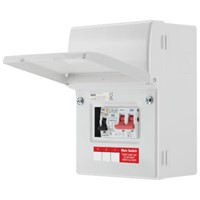 SyncEV Internal Distribution Board with Main Switch, RCBO and SPD - White