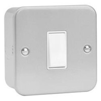 Click Metal Clad 1 Gang 2 Way Single Switch