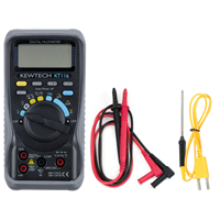 Kewtech Multimeter with Test Leads and Thermocouple