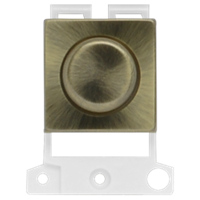 Click MiniGrid Antique Brass Dimmer Mounting Module