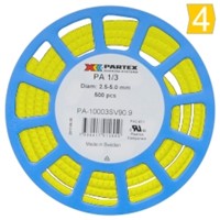 Partex Cable Marker Number 4 (500 pack)