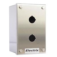 Stainless Steel 2 Hole Push Button Enclosure