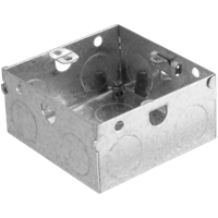 1 Gang Standard Flush Steel Mounting Box (35mm)