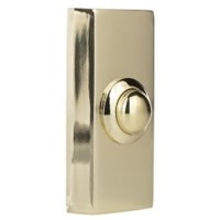 Byron 2204 Brass Doorbell Push - Wired