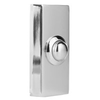 Byron 2204BC Chrome Doorbell Push - Wired