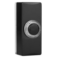 Byron 7720 Universal Black Doorbell Push (Illuminated)